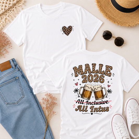 Malle 2026 Shirt Damen | All Intus T-Shirt mit Leo Print
