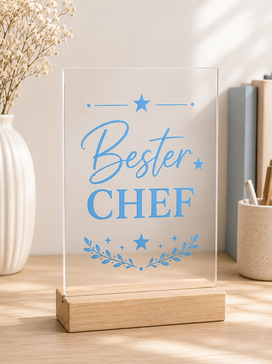 Bester Chef Acryl Schild