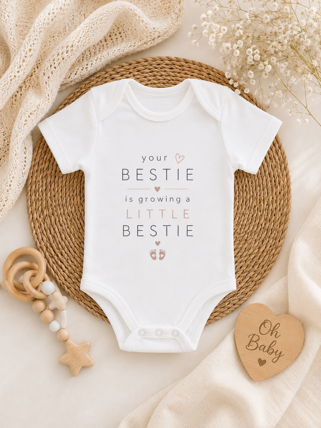 Your Bestie is Growing a Little Bestie Baby Body | Schwangerschaft verkünden Beste Freundin