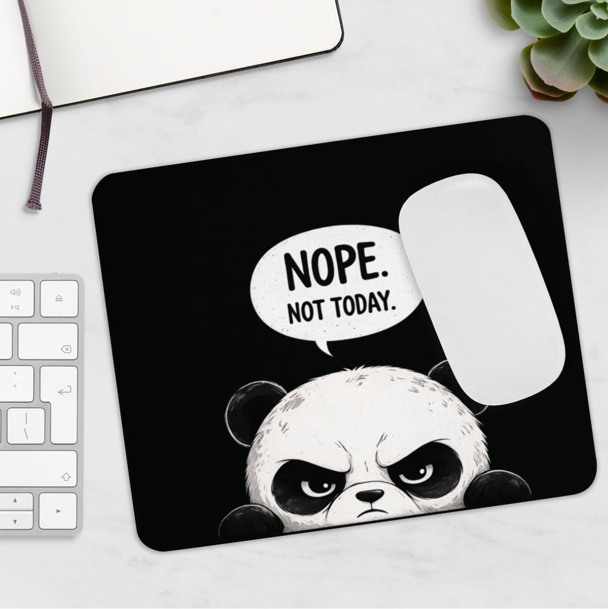 Grumpy Panda Mousepad