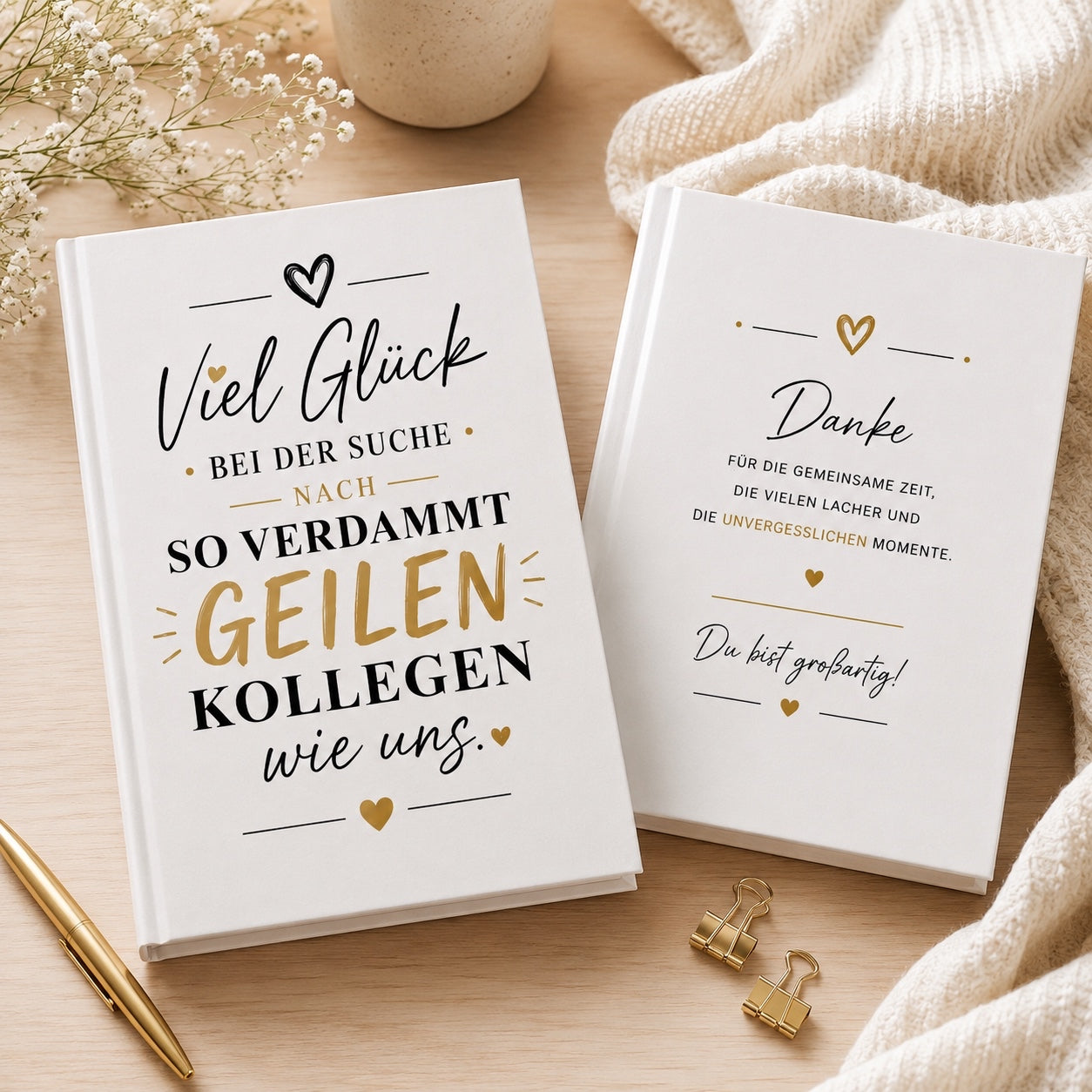 Viel Glück bei der Suche nach so verdammt geilen Kollegen wie uns | Softcover Notizbuch A5