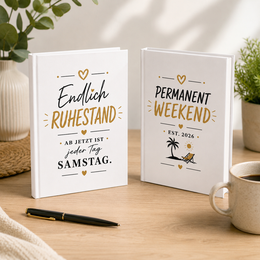 Endlich Ruhestand Notizbuch A5 | Softcover Notizbuch