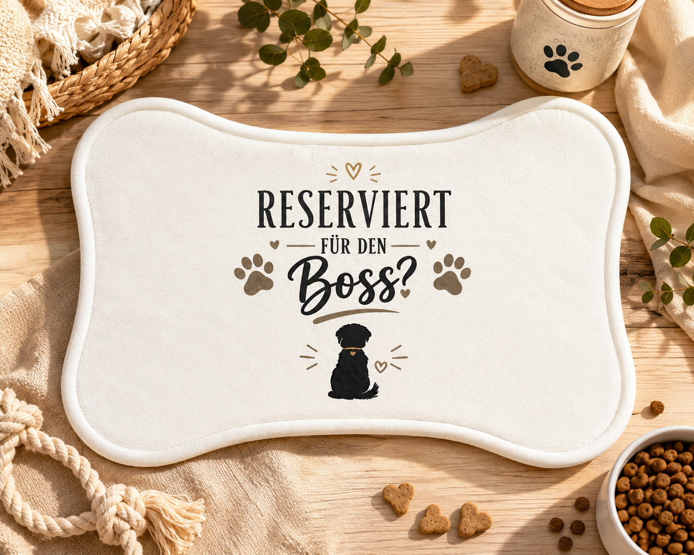 Futtermatte Hund Reserviert für den Boss